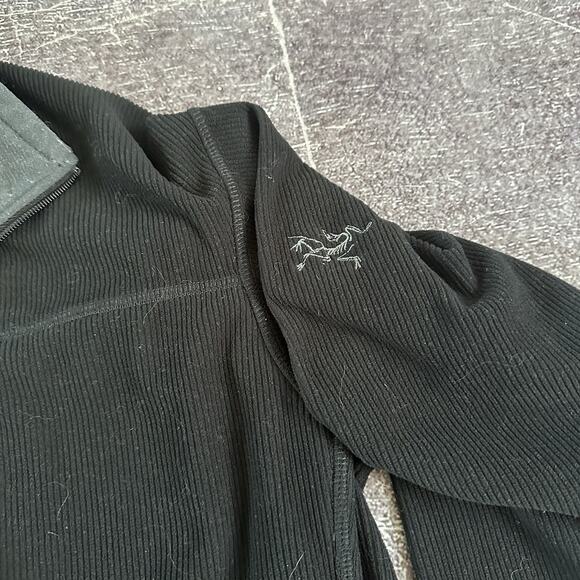 Men's Vintage Y2K Arc'teryx Delta Polartec Black Light Fleece Zip Up Jacket Sz M - Picture 3 of 5